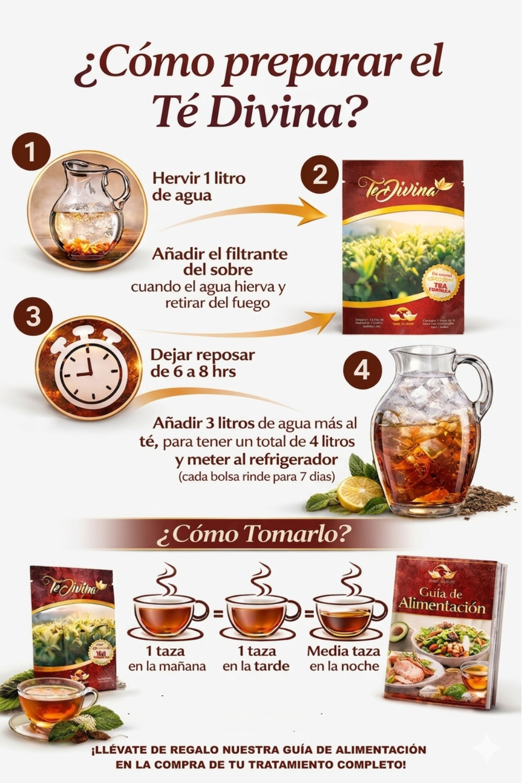 Cómo se prepara y cómo se toma Té Divina Original